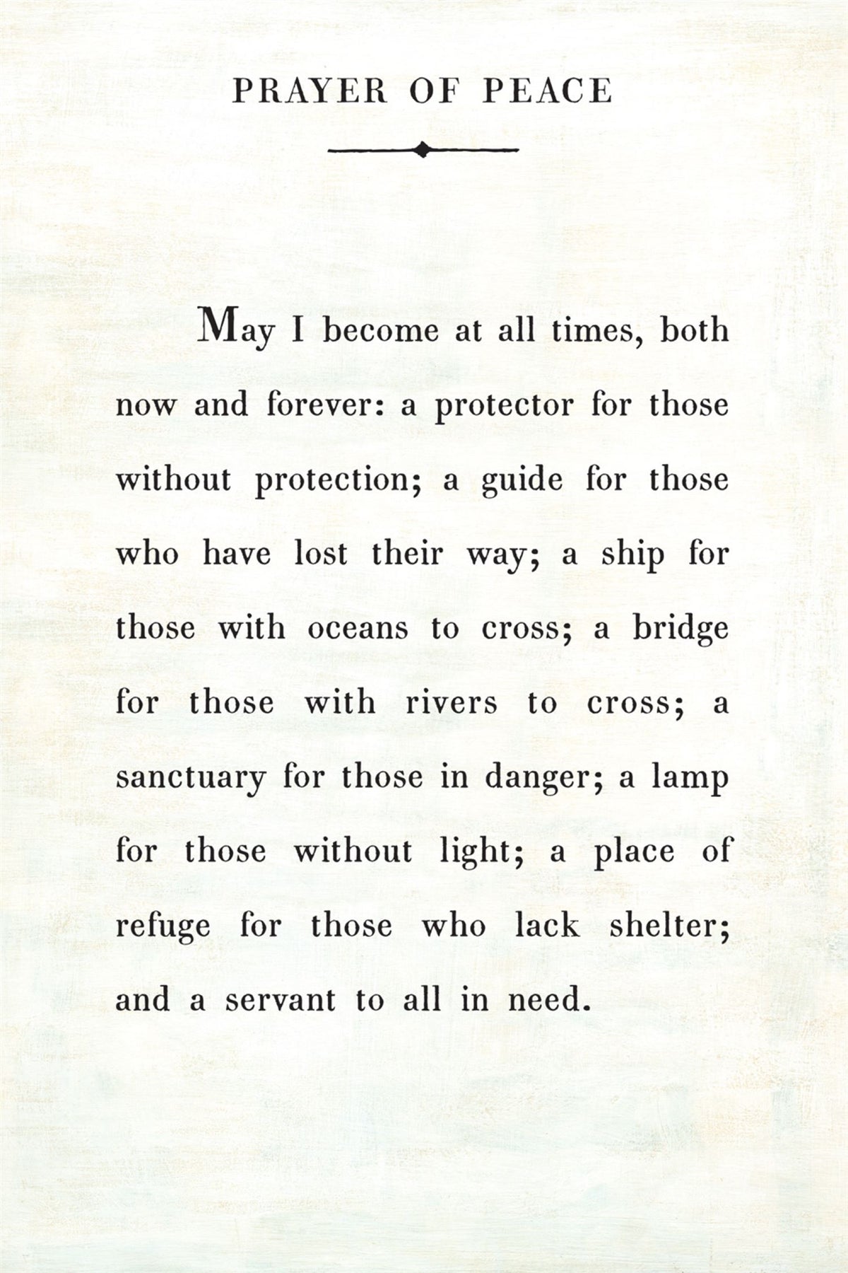 Prayer of Peace Art