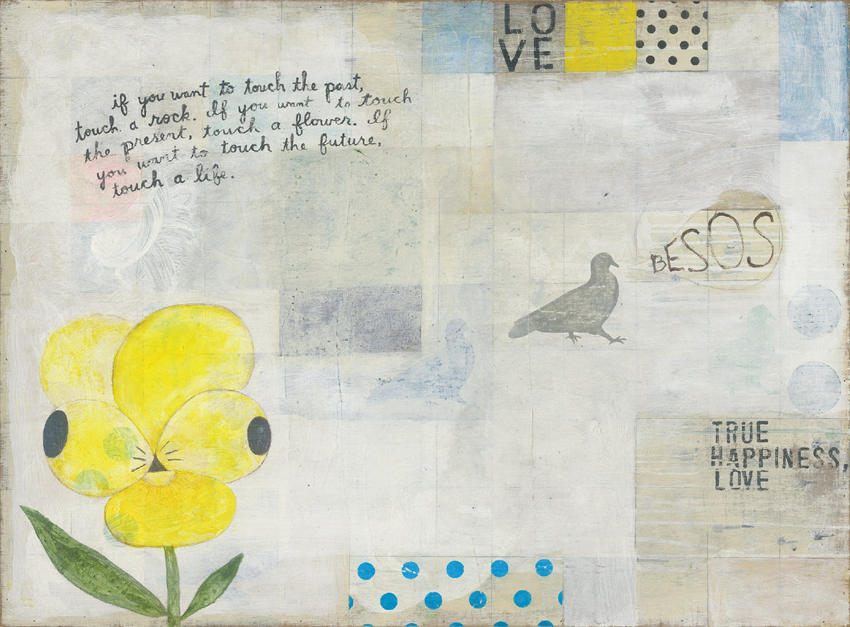 Yellow Pansy Art