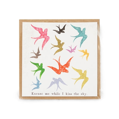 Excuse Me While I Kiss The Sky Art Poster