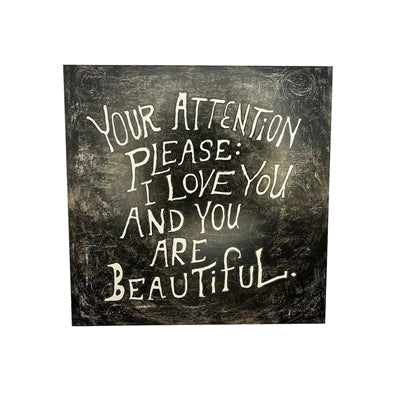 Your Attention Please Art Poster