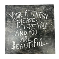 Your Attention Please Art Poster