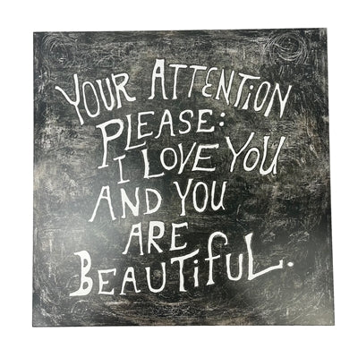 Your Attention Please Art Poster