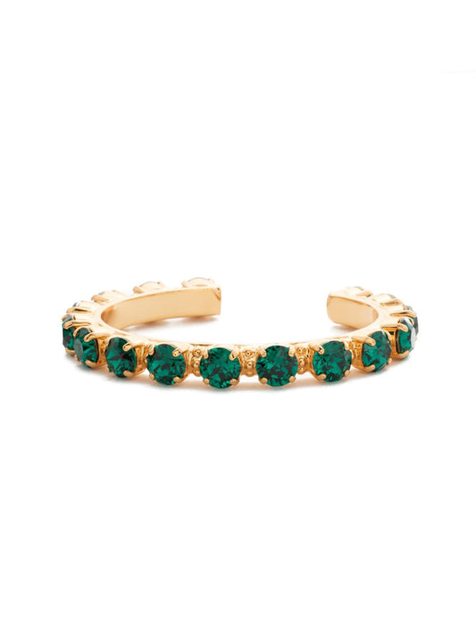 Riveting Romance Cuff Bracelet-Emerald