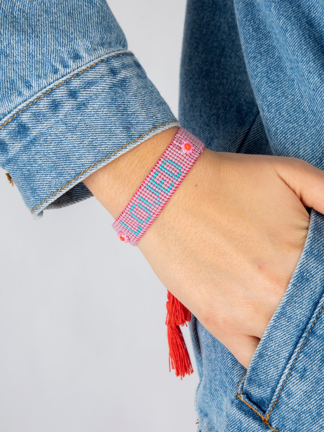 Love Beaded Word Bracelet