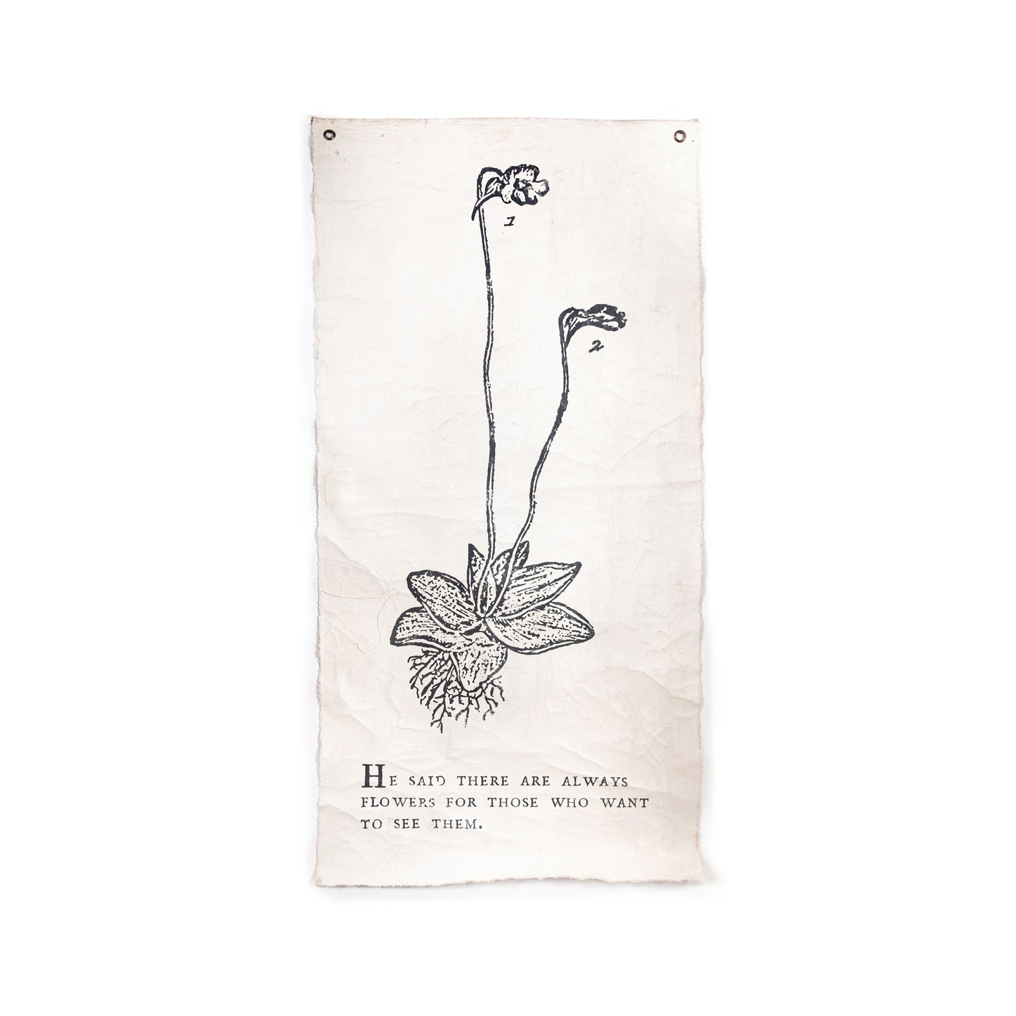 He Said There Are Always Flowers - Botanical Wall Tarp