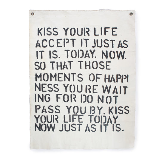 Kiss Your Life Wall Tarp