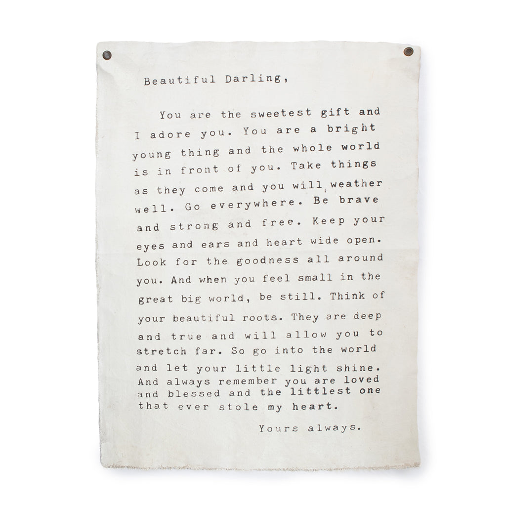 Beautiful Darling Wall Tarp