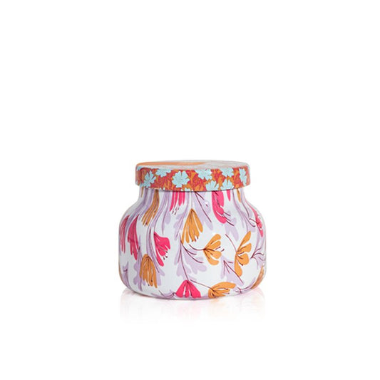Capri Blue Pineapple Flower Pattern Play Petite Jar