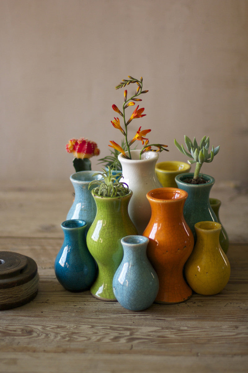 Multi-Color Ceramic Vases