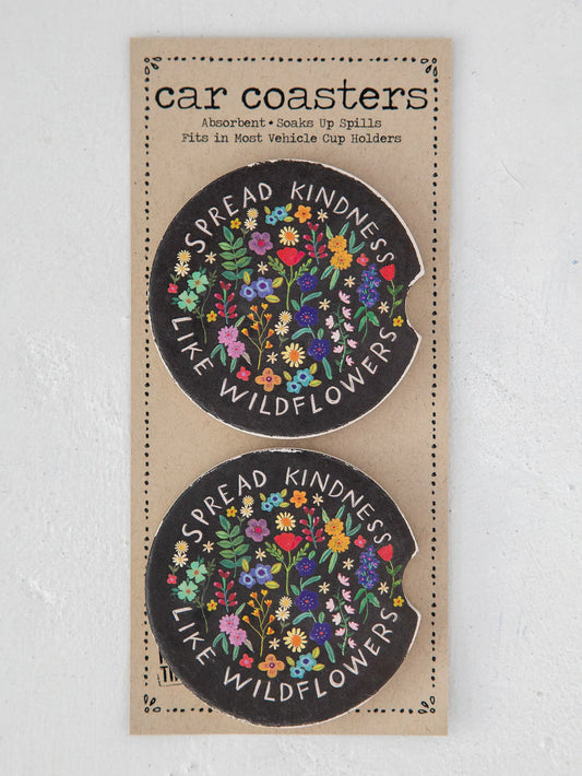 Spread Kindness Car Coaster Set