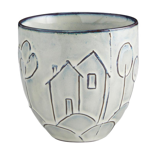 Abstract Carved House Pots