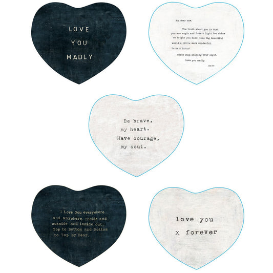 Heart Decoupage Plates