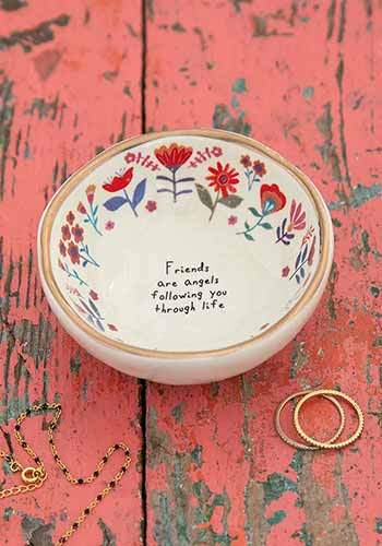 Friends Are Angels Giving Trinket Dish