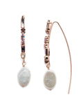 Paris Dangle Earrings-Lavender Peach