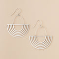 Silver Solar Rays Earrings