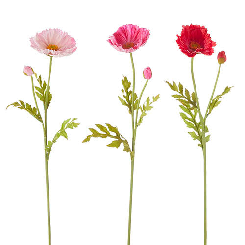 Real Touch Poppy Stem