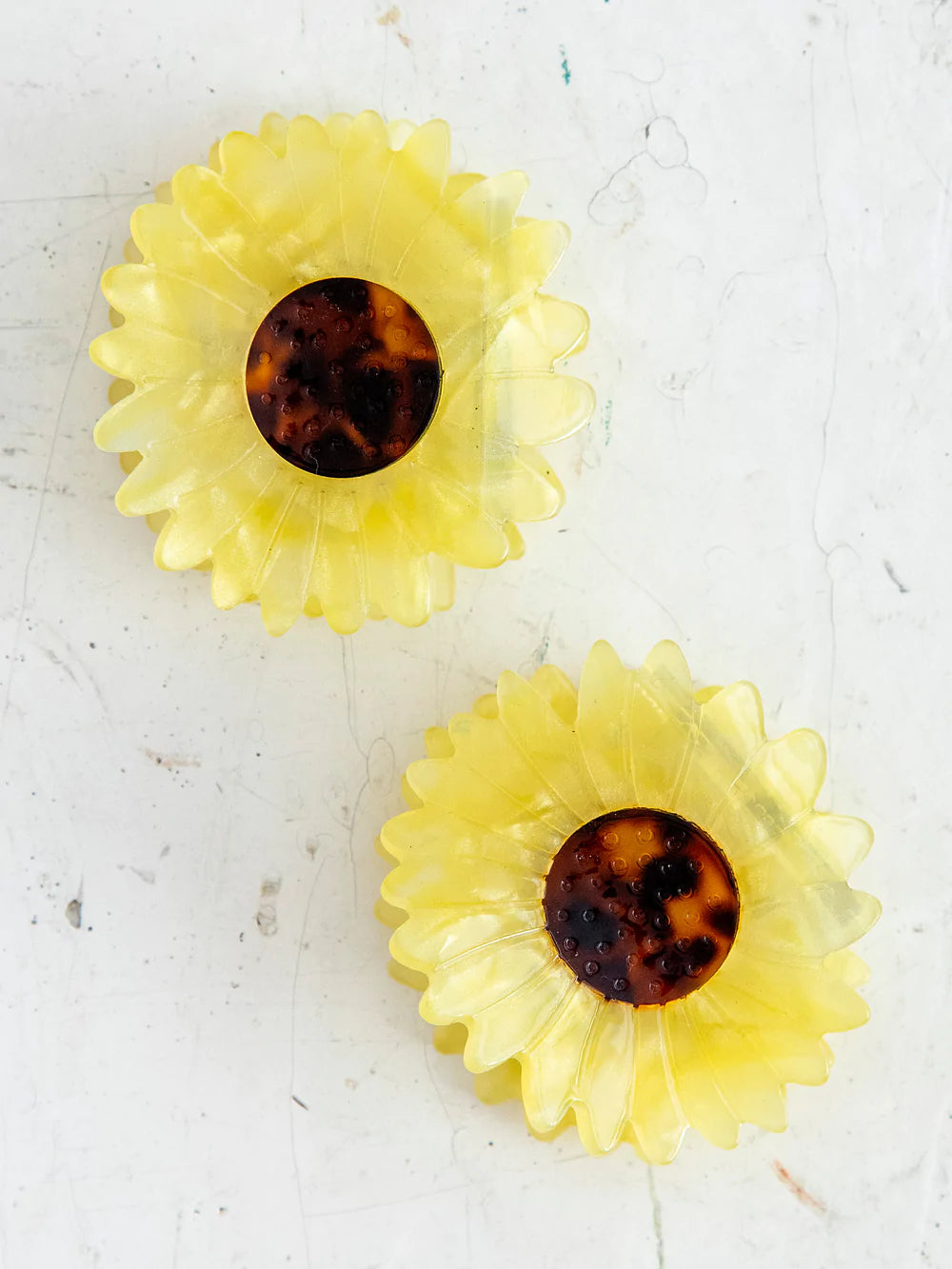 Set Of 2 Sunflower Hair Claws
