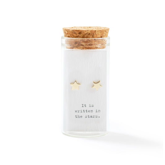 Stars - Message in a Bottle Earrings