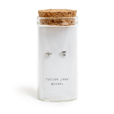 Arrows -Message in a Bottle Earrings