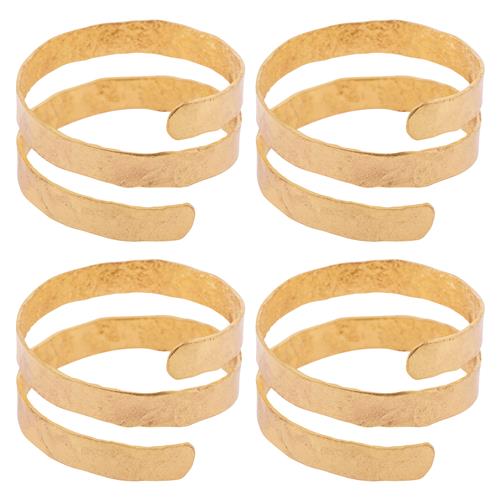 Gold Spiral Napkin Rings Kennedy Sue Gift & Home