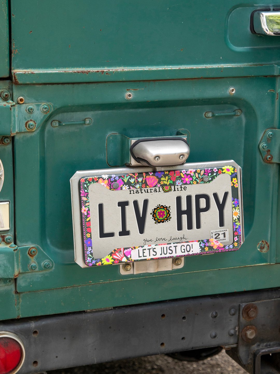 Let's Just Go License Plate Frame