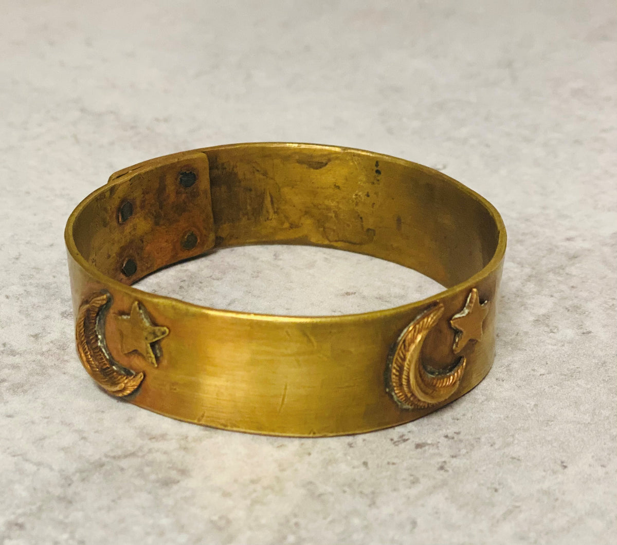 Handmade Moon, Star, & Angel Wing Bangle