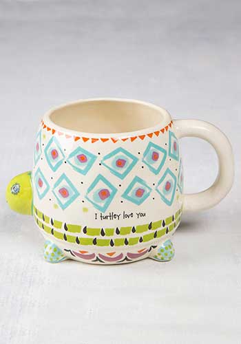 Myrtle the Turtle Folk Art Mug