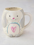 Folk Art Coffee Mug - Bunny
