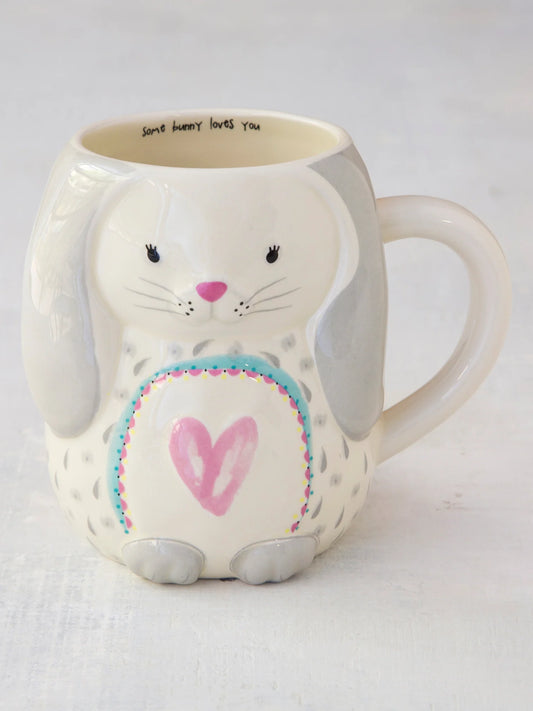 Folk Art Coffee Mug - Bunny