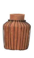 Terra-Cotta Bud Vases