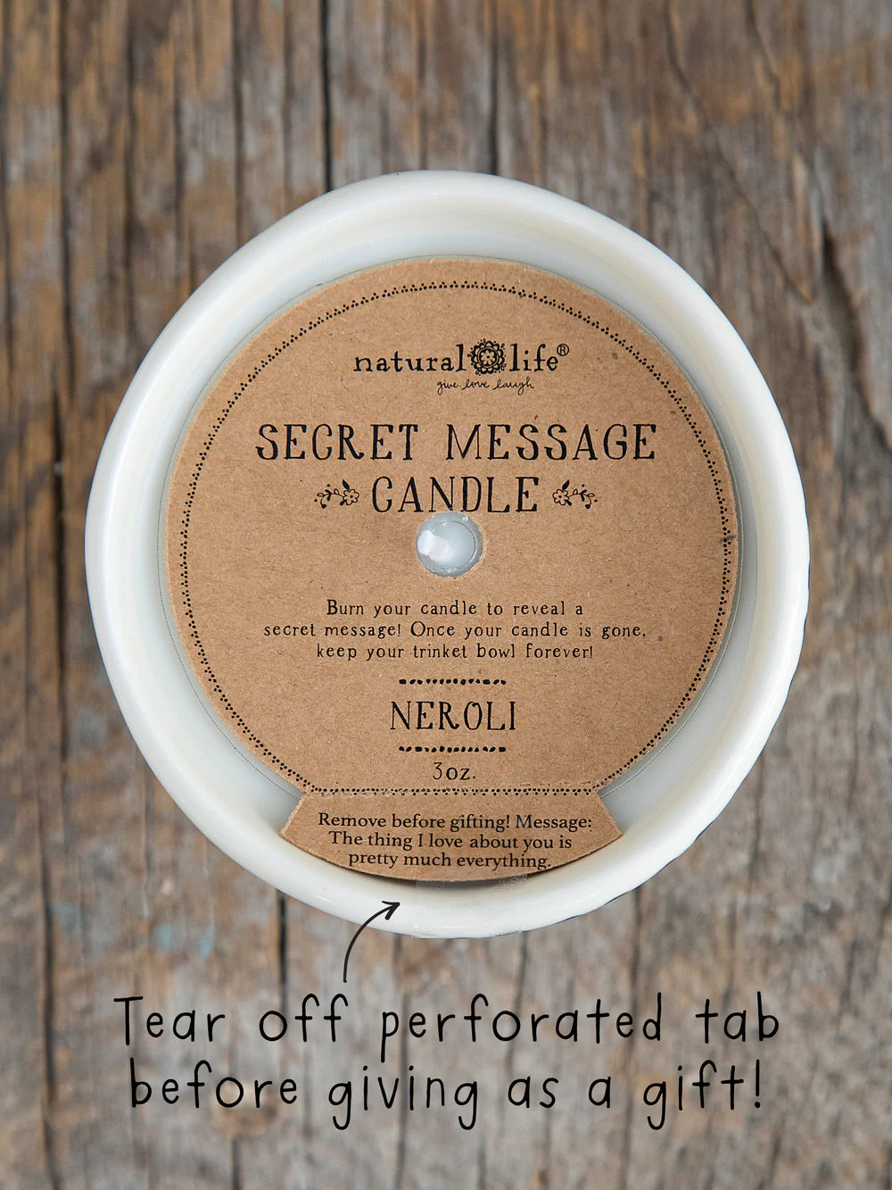 Secret Message Candle-Love Everything