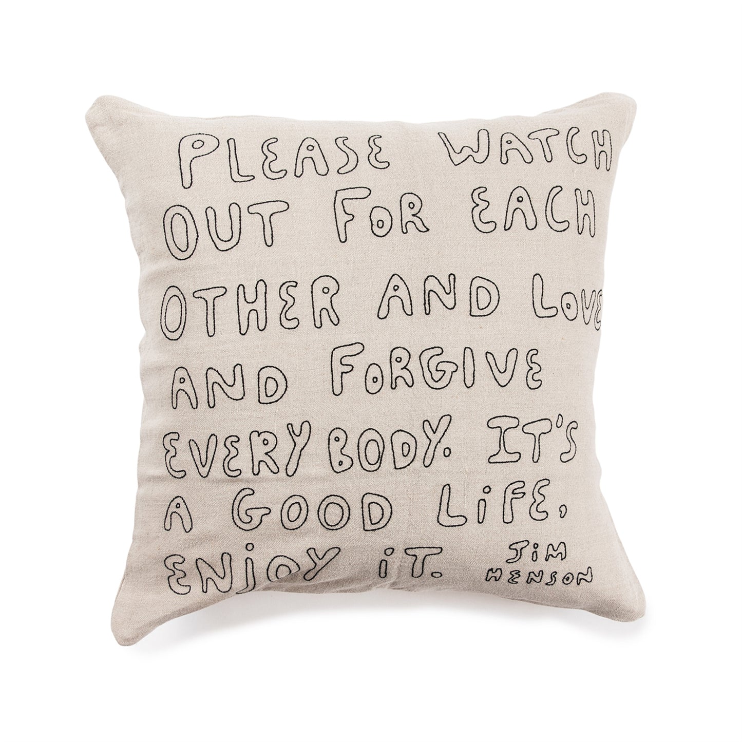 Jim Henson Embroidery Pillow