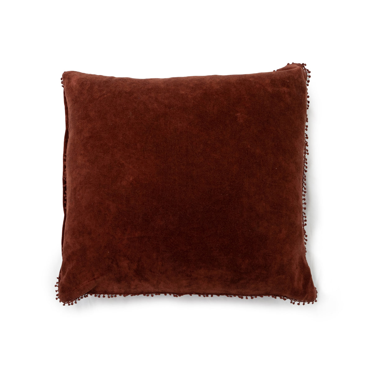Velvet Pillows with Poms