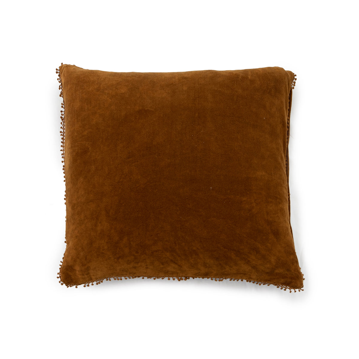 Velvet Pillows with Poms