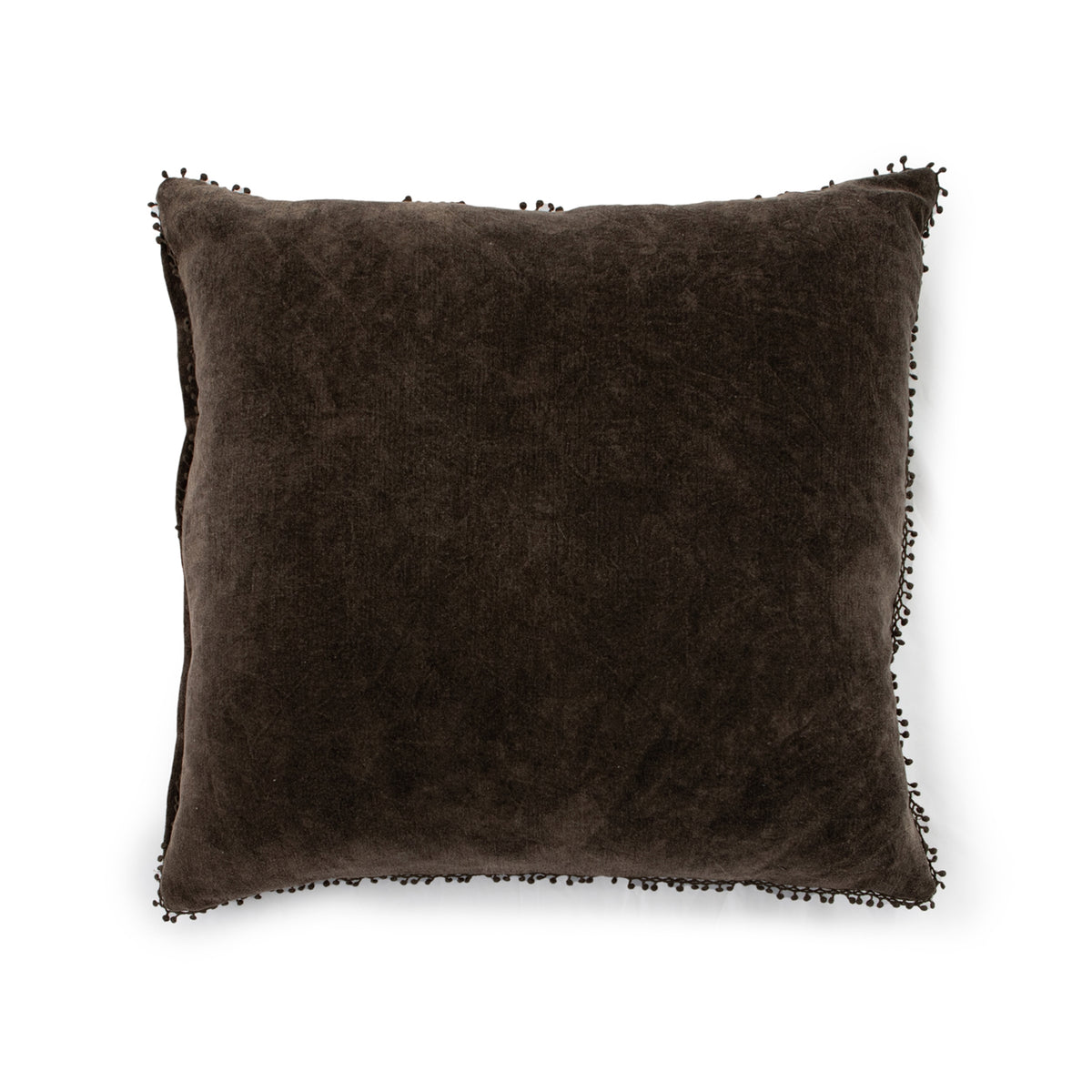 Velvet Pillows with Poms