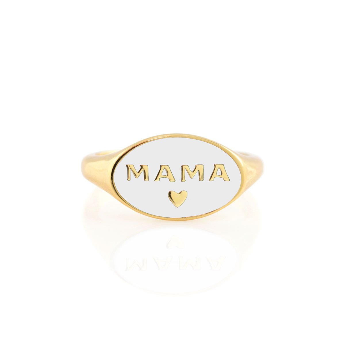 Oval Signet Mama Ring
