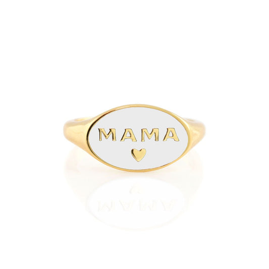 Oval Signet Mama Ring