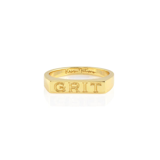 Grit Engraved Ring
