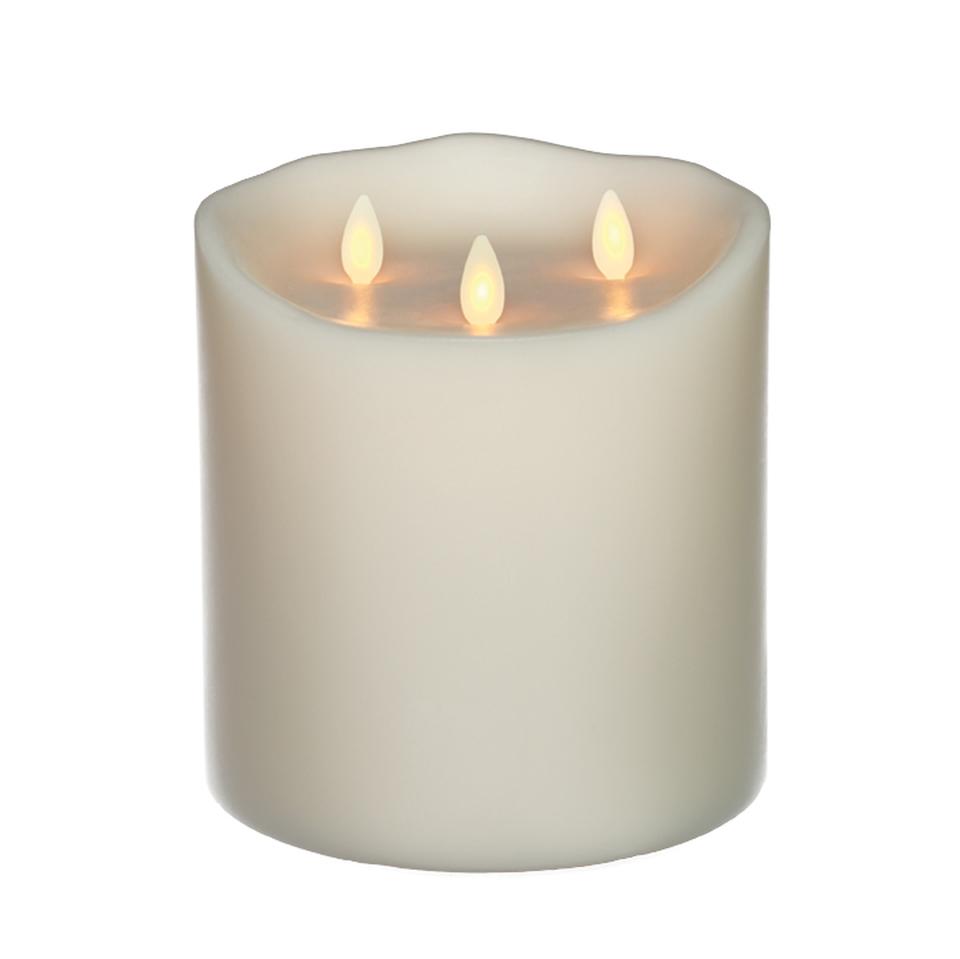 Lightli Tri-Flame Pillar Candles