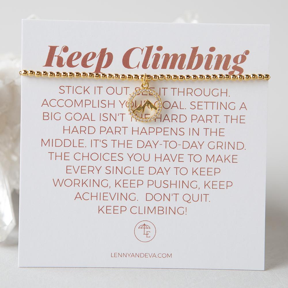 Keep Climbing Bracelet-Mountain