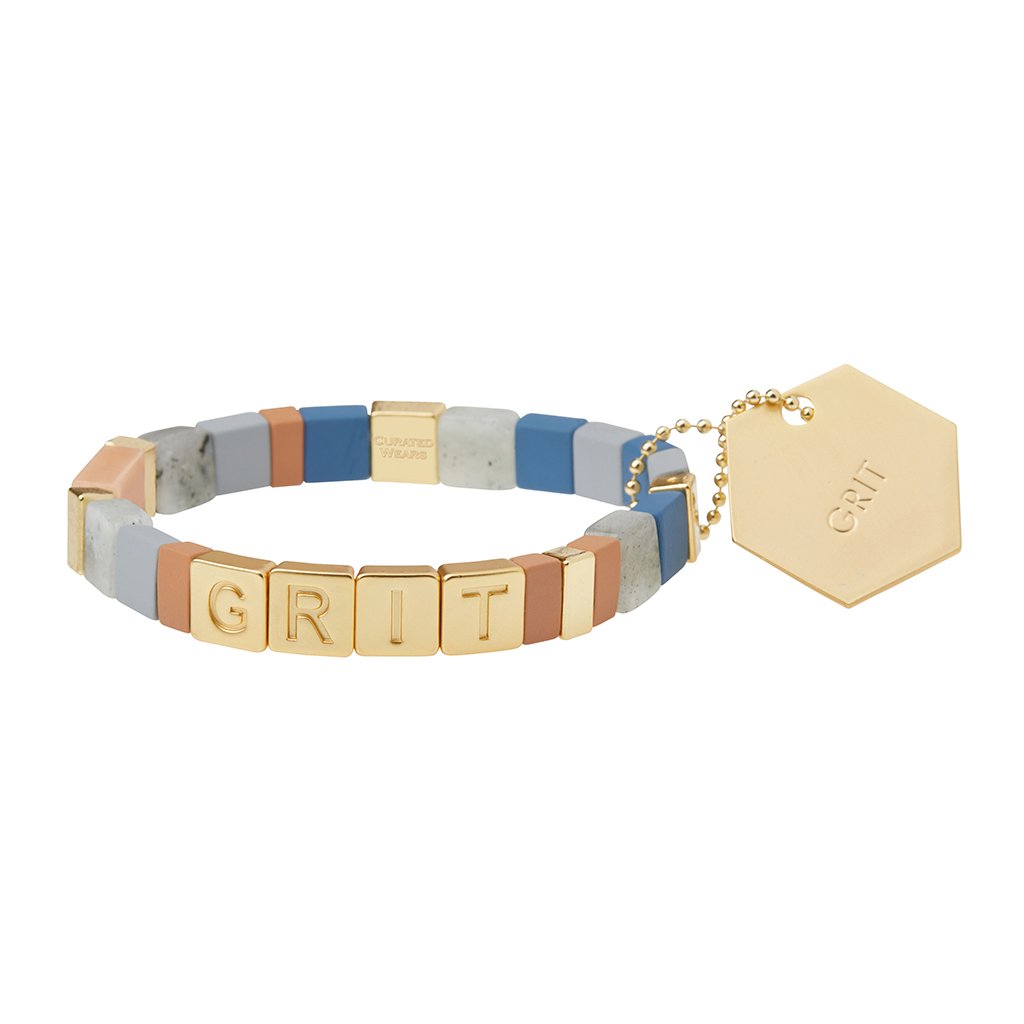 Gold/Labradorite/Sunstone Empower Bracelet: Grit