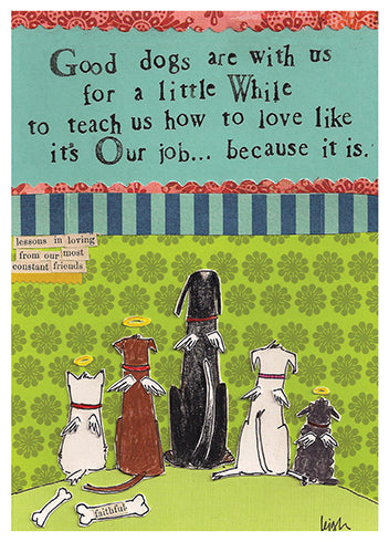 Good Dogs Sympathy Card