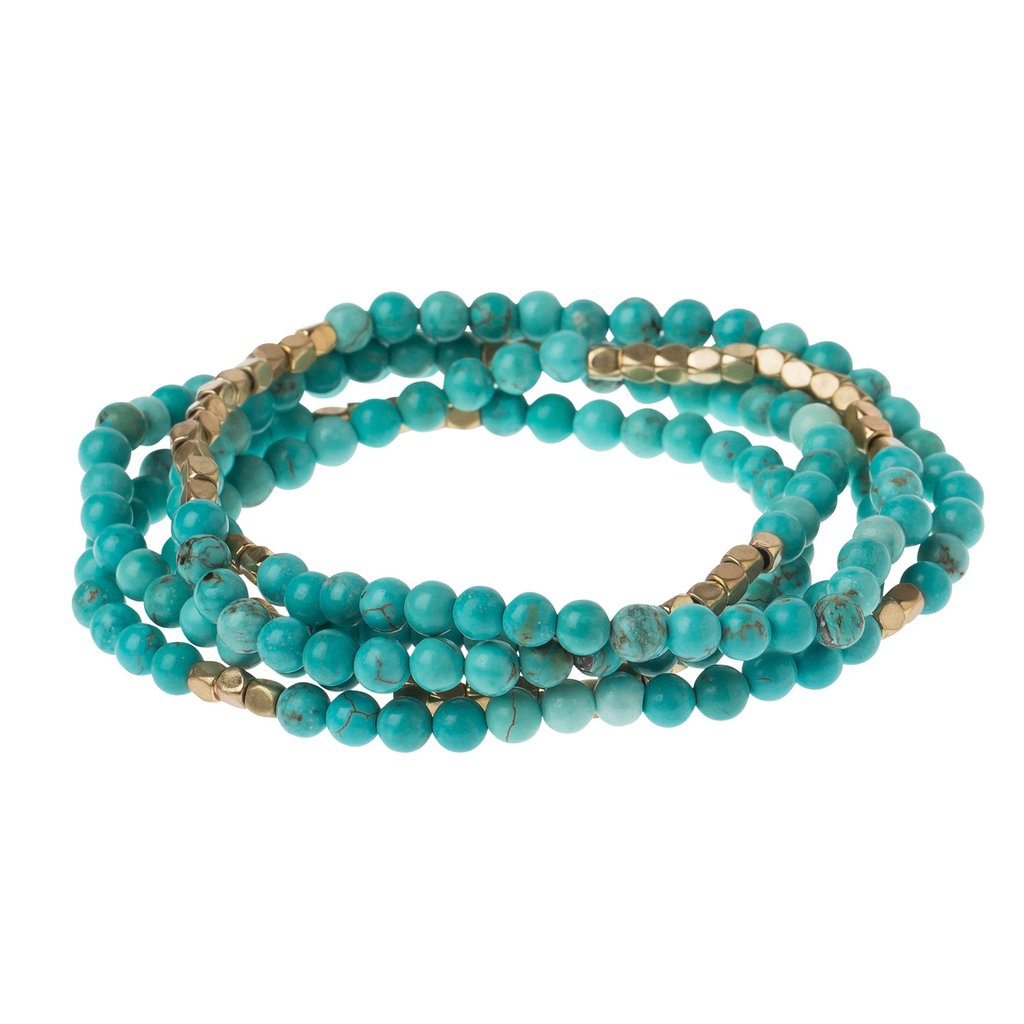 Stone Wrap: Turquoise + Gold: Stone of the Sky