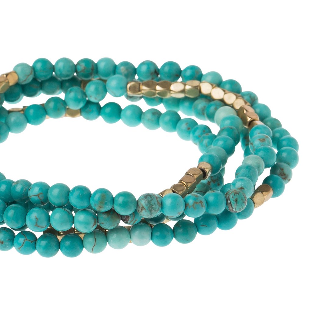 Stone Wrap: Turquoise + Gold: Stone of the Sky