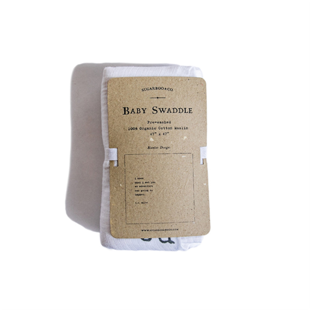 I Knew When I Met You (A.A Milne) Baby Swaddle