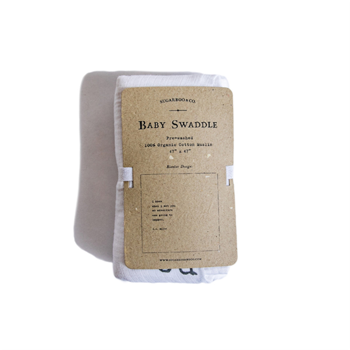 I Knew When I Met You (A.A Milne) Baby Swaddle