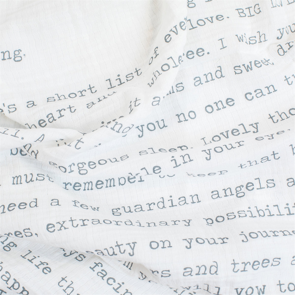 Camp Letter Baby Swaddle