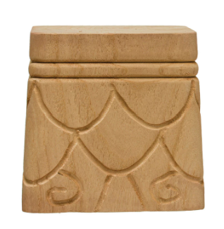 Hand-Carved Wooden Pedestals
