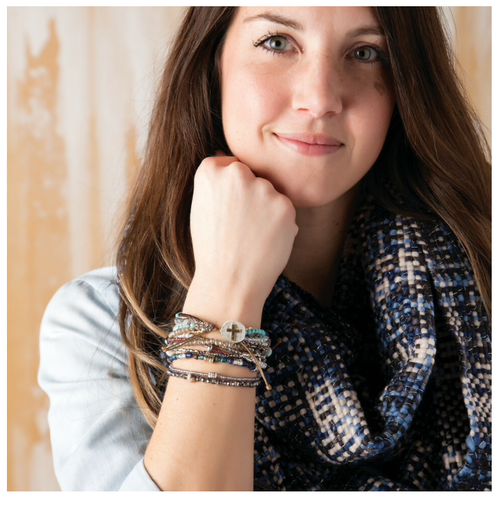 Gray Your Journey Prayer Bracelet