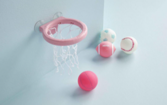 Pink Sports Bath Squirt Toy Set